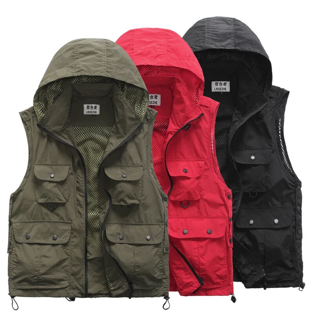 Gilet da uomo giubbotti e giubbotti da lavoro gilet caccia ai pesci gilet safari top da viaggio
