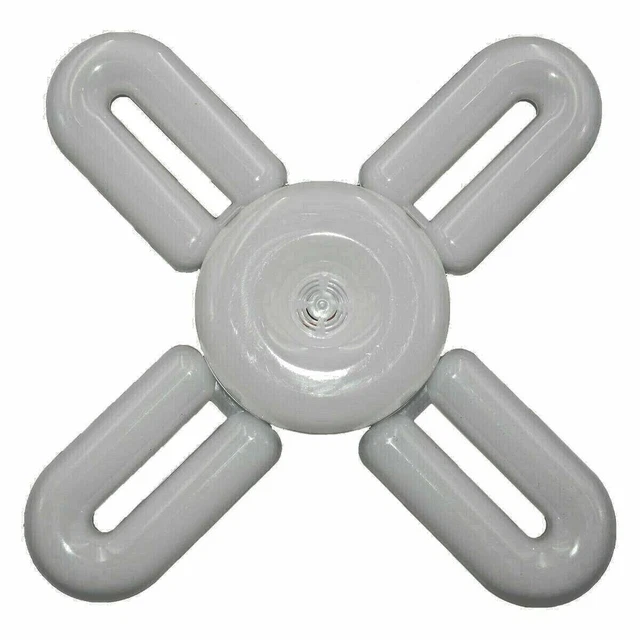 Lukyamzn LED Shop Light - 4 Plus 1 Deformable Panels 120W 12000LM 6500K Daylight White Screw-in E26 E27 Garage Workshop Basement SA1127B413 - The Home Depot
