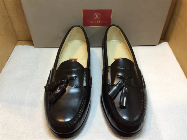 New Cole-Haan Pinch Tassel 7E black {56R}