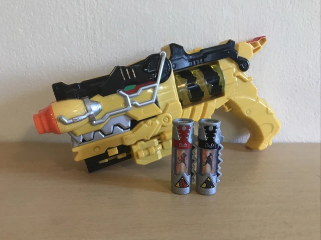 Power Ranger Yellow Gun POWER RANGERS DINO Charge Yellow Morpher Gun + Caricabatterie Energems ...