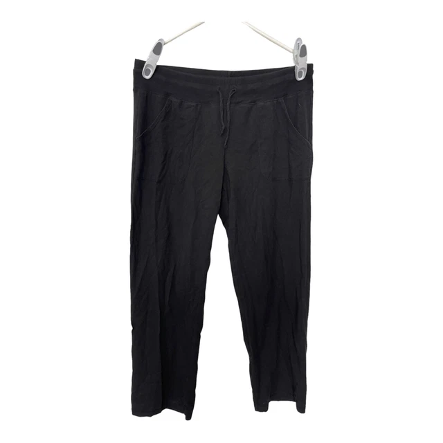 Danskin Women's Large 12- 14 Black Lounge Pants, Active Wear Bottoms Drawstring
