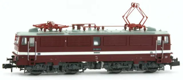 HN2523D Arnold loco 211 001-3 DR livrea rossa fascia bianca DCC Scala N 1:160