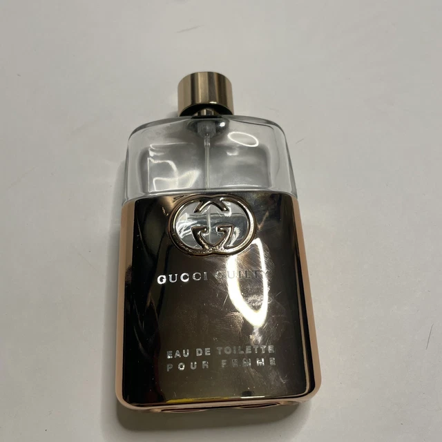 GUCCI GUILTY EAU De Toilette Pour Femme 3.0 Oz Ounce 90 ml EMPTY Bottle