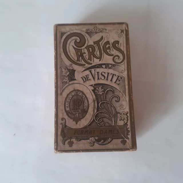 Lots De  Cartes De Visite Ancienne Dans Boite D Origine