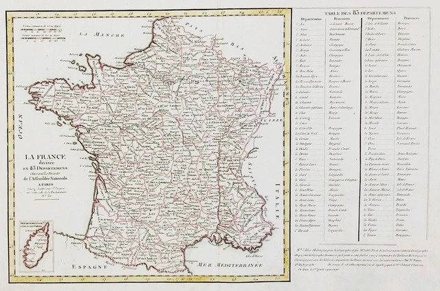 Carte Ancienne Gravée à La Main - Ile-de-France, Paris, Meaux - Style Mercator 1606 - Pièce Unique