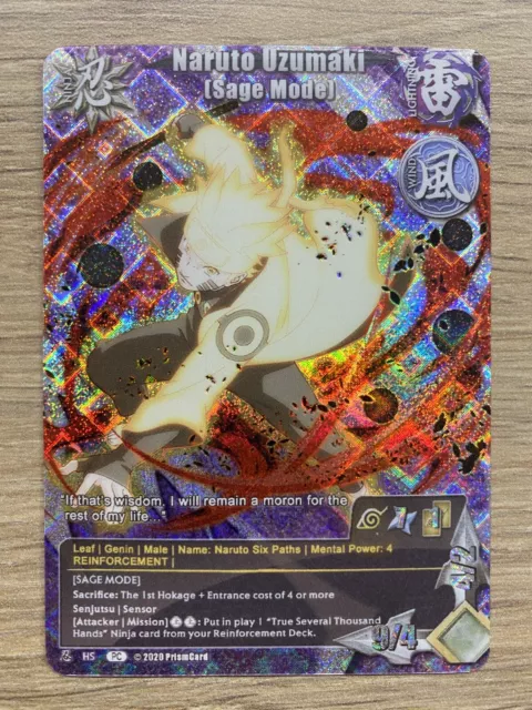 CARTE NARUTO CARD Game Shadowbox Naruto Uzumaki (sage mode) super
