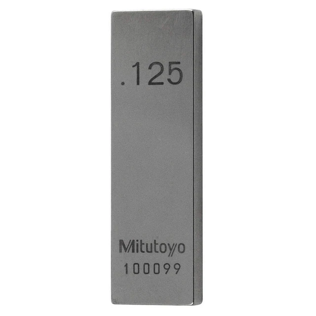 MITUTOYO 611160-521 Gage Block,1/8 in. L,Rectangular