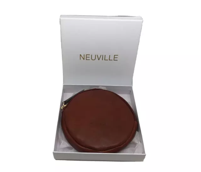 Pochette ronde Femme NEUVILLE Modèle LUA Couleur Marron Neuf !!!