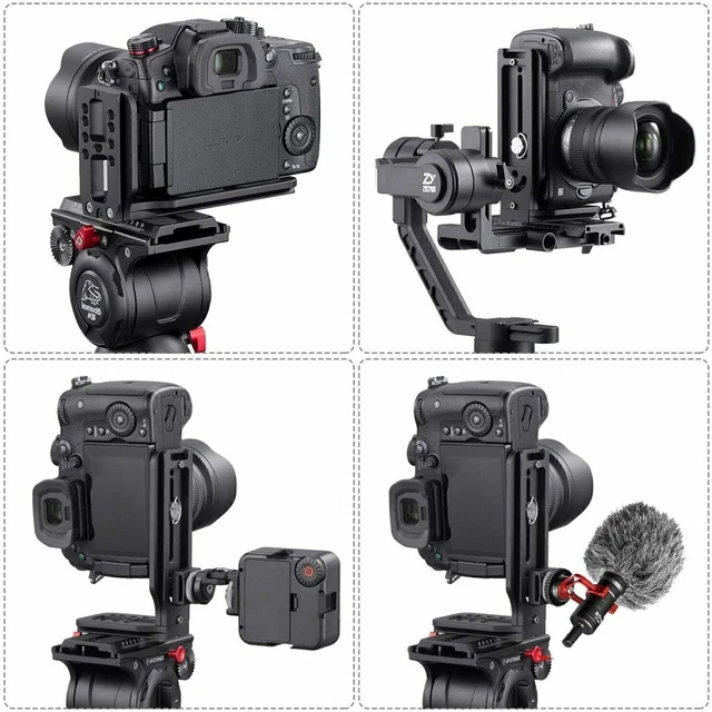 DSLR CAMERA L Bracket Vertical Horizontal Switching Tripod Quick ...