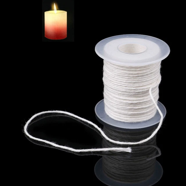 61M COTTON BRAID Candle Wick Core Spool Nonsmoke DIY Oil Lamps