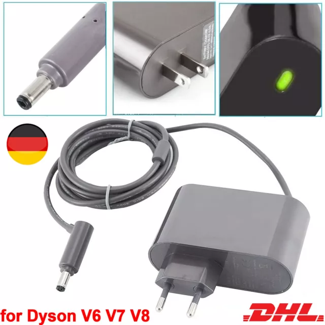 Netzteil Ladegerät Ersatz für Dyson VV6 V7 V8 Adapter kabelloser Handstaubsauger