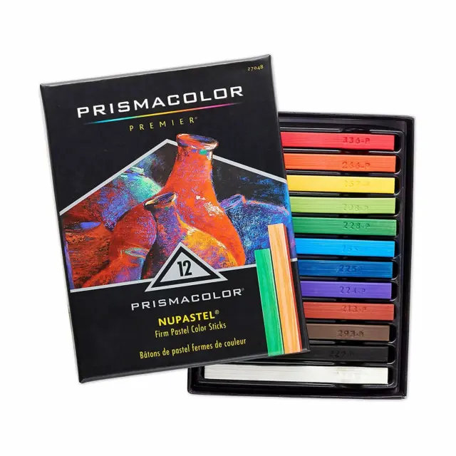 Prismacolor Nupastel Premier Firm Pastel Color Sticks, Pastels 12/Pkg