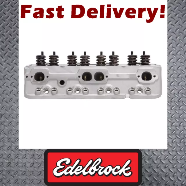 Edelbrock +E-STREET S-PLUG CYL HEADS CMP suits Chevrolet 283 305 307 327 350 400