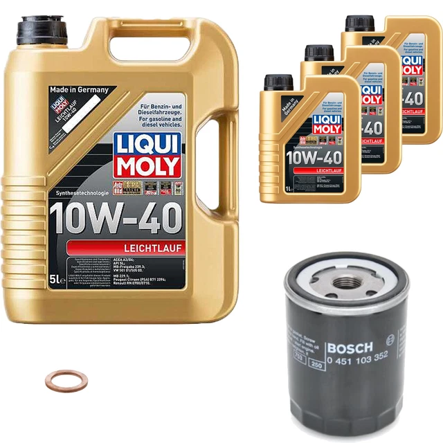 Filtro olio Bosch 8L Liqui Moly Funzionamento Leggero 10W-40 per Alfa Romeo 164 2.0 T.S. 146