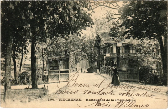 CPA Vincennes Restaurant de la Porte Jaune (1347001)