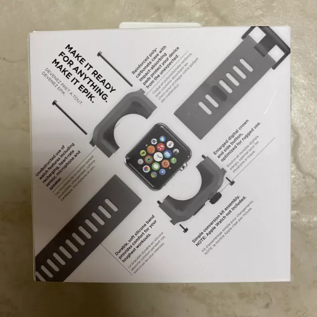LUNATIK EPIK 004 Case Silicone Band For Apple Watch Series 1 42mm Gray Epik-004 3