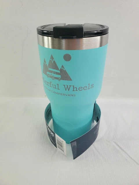 RTIC 20 oz Tumbler Hot Cold  20oz Teal Wanderful Wheels Custom Campervans