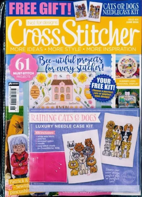 English cross stitch magazine Cross Stitcher 409 June  2024