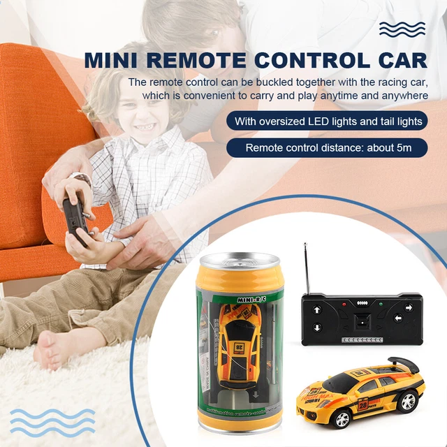 COKE CAN MINI Cans RC Car with Roadblocks RC Car Micro Racing Car