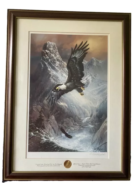 To Save The Eagle Proud And Free By Ted Blaylock~ Original Fine Art Print