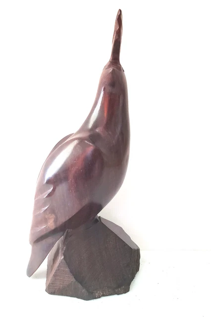 Vintage Hand Crafted Ironwood Quail Figure 7 ½” tall