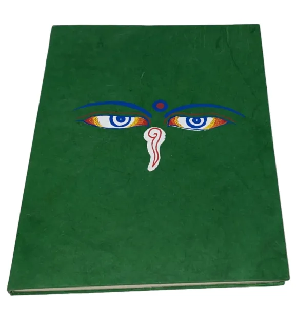A5 Wisdom Eyes Journal Notebook Hand made from Lokta Paper