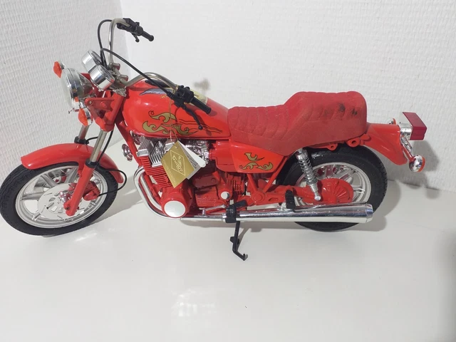 Figurine Moto Indian 348 - Guiloy Métal 1/6 (Rouge, Occasion, Espagne)