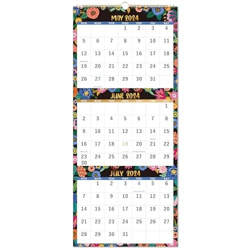 2024 CALENDAR 2024 Wall Calendar 3Month Wall Calendar Display Jan