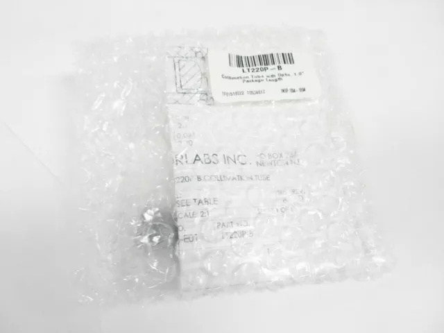 Thorlabs Lt220P-B Collimation Tube With Optic For Ø5.6 & Ø9 Mm Laser Diode