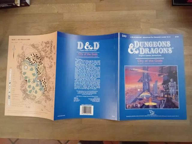 City of the Gods TSR 9191 DA3 Dungeons & Dragons D&D