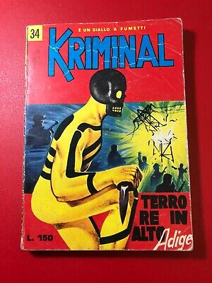 KRIMINAL prima serie n 34 TERRORE IN ALTO ADIGE Corno originale ottimo EDICOLA 