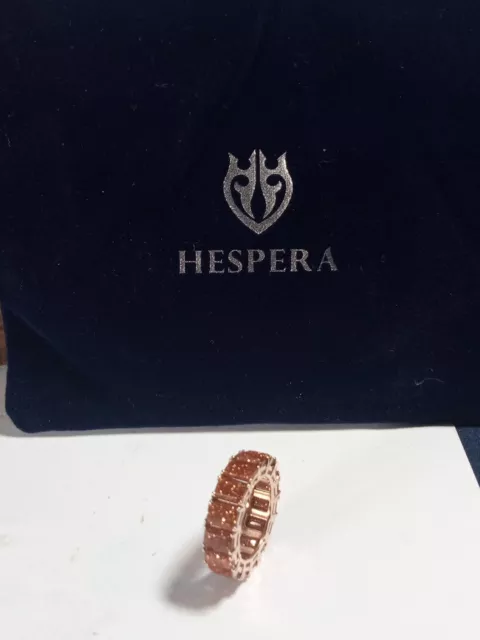 Hespera's Colorado Sunstone Eternity Ring Size 6 Rose Gold Tone By Eric Ruyak