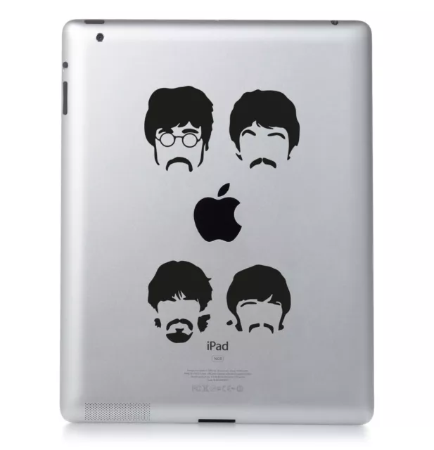 The Beatles Band Logo Apple IPAD Mac Macbook Sticker Vinyl Aufkleber Maß Farbe