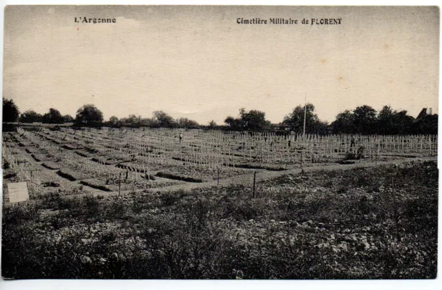 FLORENT - L' Argonne  - Marne - CPA 51 - le cimetiere Militaire