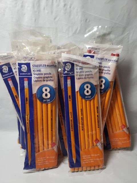#2 HB Staedtler Essentials Graphite Pencils 12 Eight Pencil Bags