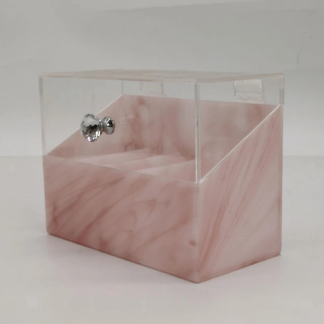 Porte-pince à Cils Acrylique Anti-poussière Avec Couvercle Pour Extension De