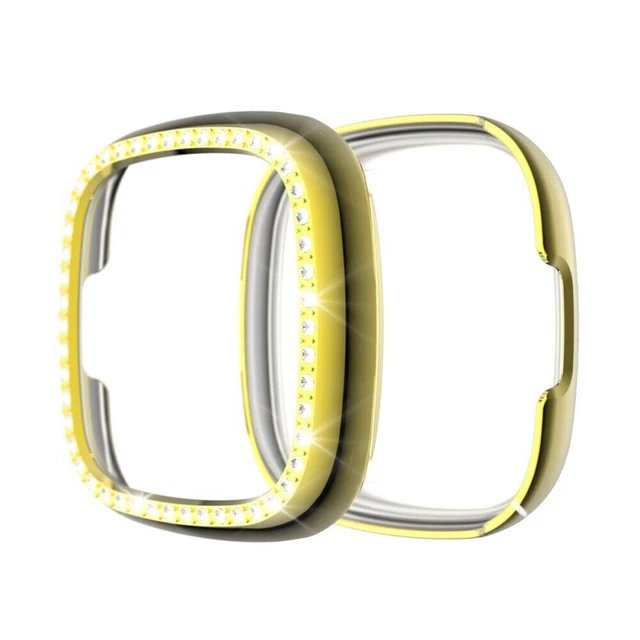 Rhinestone Decor TPU Case for Fitbit Versa 3/Sense - Gold