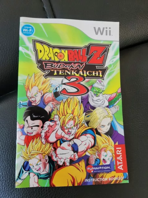 DRAGON BALL Z Budokai Tenkaichi 3 - Nintendo Wii - Manual Only ...