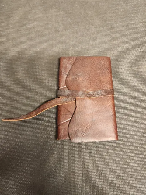 Vintage Leather Bound Address Book. B41