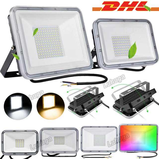 LED Fluter Strahler Scheinwerfer Flutlicht 20W 50W 100W 300W SMD Außen IP67 RGB