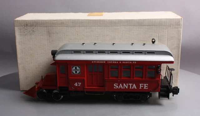 Delton 2264S G Scale Atchison Topeka & Santa Fe Rail Bus #47/Box