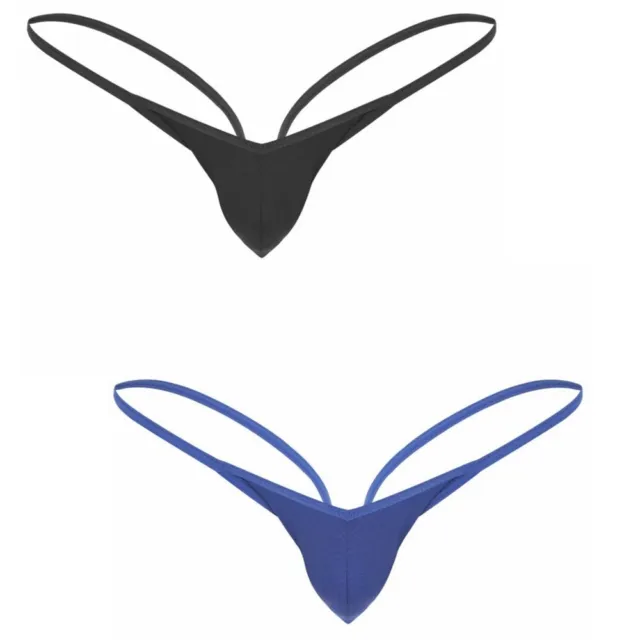 Sexy Men Underwear G String Thong Micro Mini Bulge Pouch T-back Bikini Briefs
