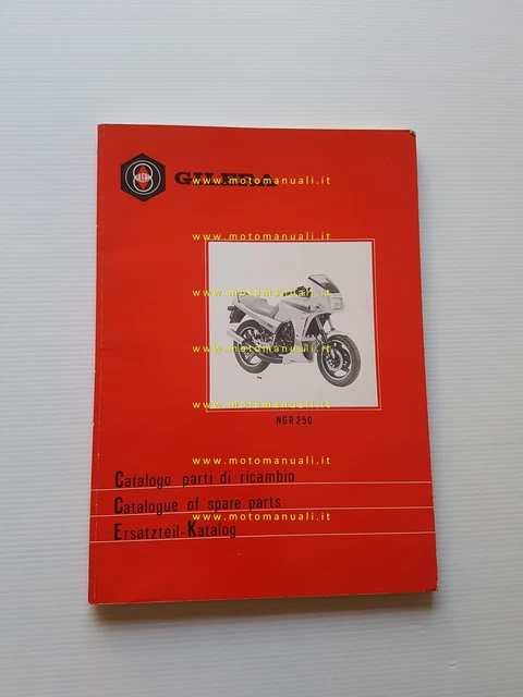 Gilera NGR 250 1986 catalogo ricambi originale