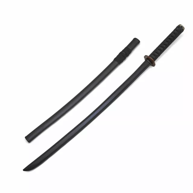 Holz Kampfsport Schwarz Eiche Roped Bokken Plastik Scheide Trainingshilfe Formen