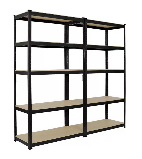 2x Résistant Emboîtable Étagère Rack 5 Niveaux Maison Serre Magasin Écran Garage