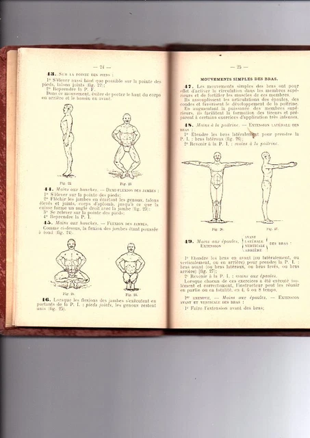 livre ancien règlement d'éducation physique gymnastique 1910 ministere guerre