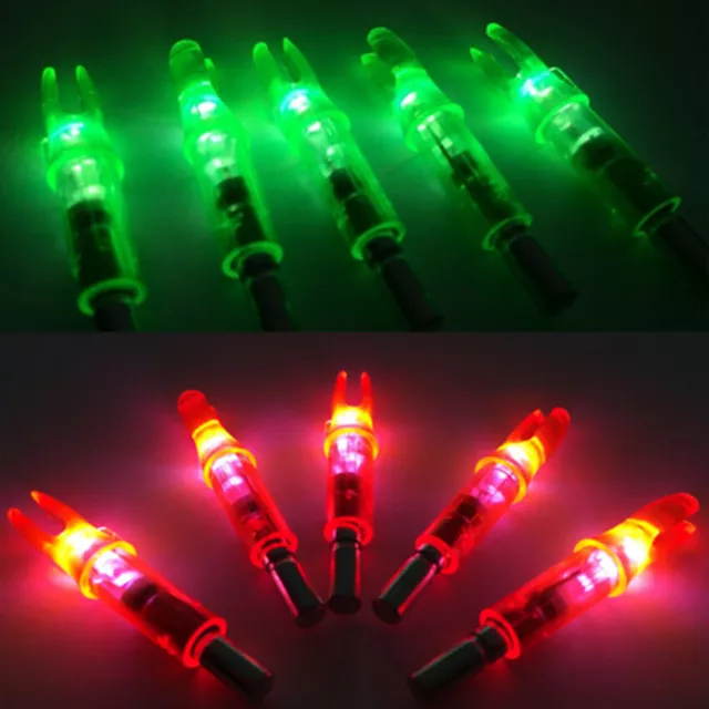 12PCS LED Lighted Arrow Nocks For Hunting Compound Recurve Bow Archery Target