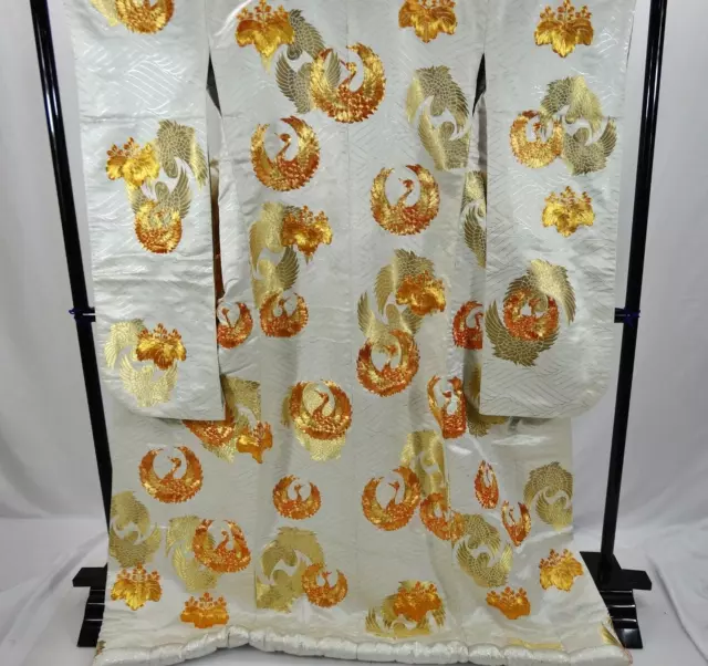 Japanese Kimono Uchikake  Wedding Pure Silk  japan　021