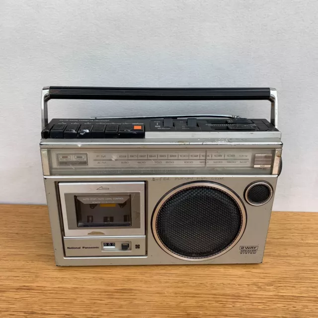 Sharp GF-505ST Boombox Stereo Radio Cassette Vintage Work Perfect 220V Good  Look