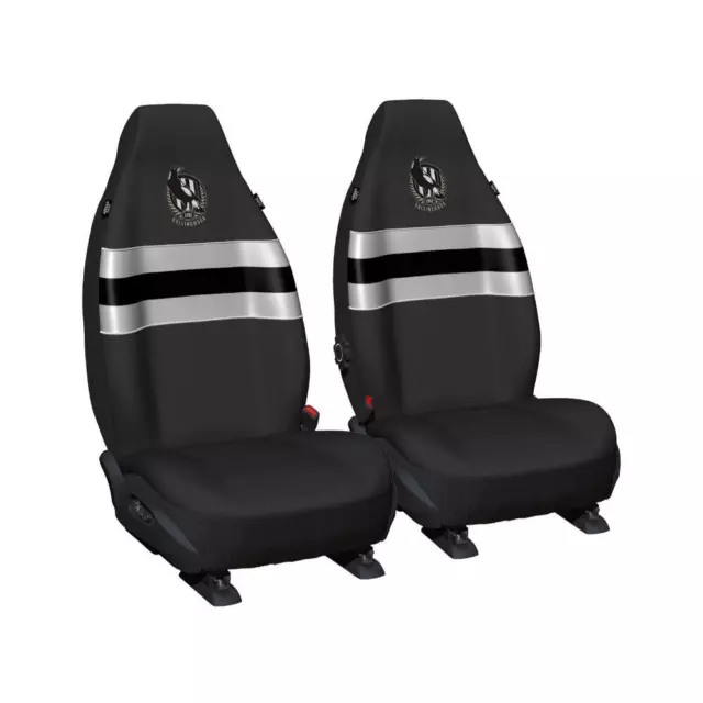 COLLINGWOOD MAGPIES Official AFL Seat Covers Airbag Compatible Universal Fit